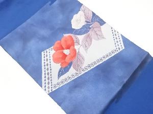 色紙に花葉模様織出し名古屋帯
